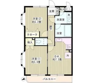 東京都府中市白糸台6【マンション】の間取り