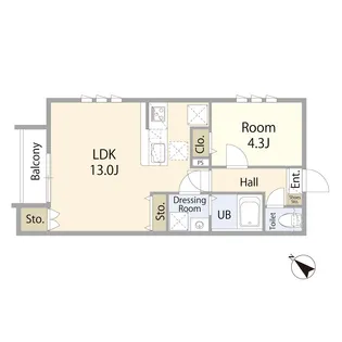 ルミエール松原【1階】の間取り