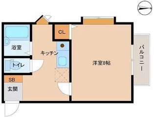 メビウスゆたか【2階】の間取り