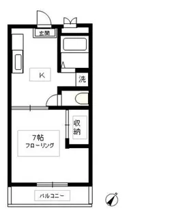 神奈川県横浜市港北区岸根町【マンション】の間取り