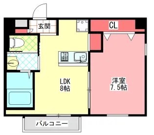 大阪府守口市寺内町2【マンション】の間取り