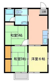サンライズハウス【2階】の間取り