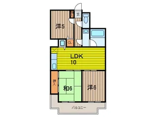コスモ浦和南セカンドステージ【4階】の間取り