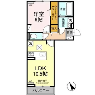 新潟県新潟市秋葉区山谷町2【アパート】の間取り