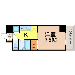 愛知県名古屋市東区泉1【マンション】の間取り
