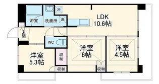 内野ルネスビル【2階】の間取り