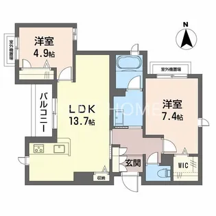 シャーメゾン ソレイユ【3階】の間取り