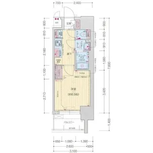 プレサンス太閤通駅前デュプル【5階】の間取り