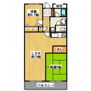 レジデンス永山【3階】の間取り