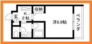 リーフヒル遠藤【1階】の間取り