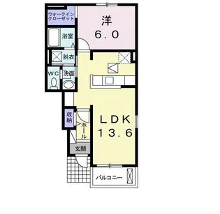コート・ノース本庄A【1階】の間取り