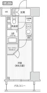 レジディア笹塚II【5階】の間取り