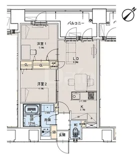 THE RISE八重洲【8階】の間取り