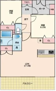 茨城県つくば市千現1【マンション】の間取り