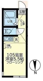 神奈川県横浜市神奈川区六角橋6【アパート】の間取り