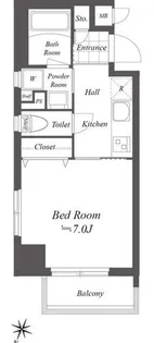 グランデュオ二子多摩川【6階】の間取り