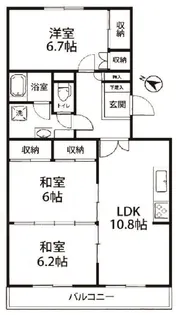 リリーディアたまプラーザ【1階】の間取り