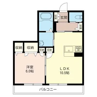 Cent-Livie(上小田中)【1階】の間取り