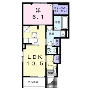 アムールC【1階】の間取り