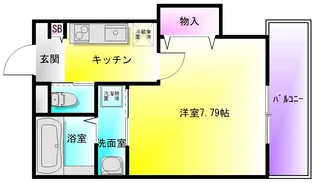 KTIレジデンス弥刀【1階】の間取り