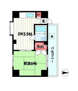 Y s泉町ビル【6階】の間取り