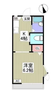 マブハイ春日部【2階】の間取り