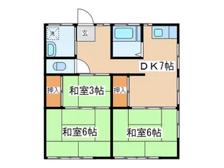 光和荘【1階】の間取り