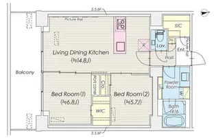 シャトレ信濃町【5階】の間取り