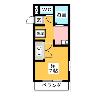 メゾン・ド・プロヴァンス【3階】の間取り