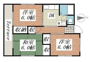 クレストコートアゼリアII【1階】の間取り