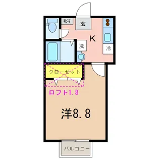 アラモ【1階】の間取り