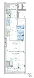 エステムコート新横浜グランデ【2階】の間取り