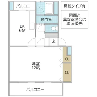東大島マンション(東向き)【3階】の間取り