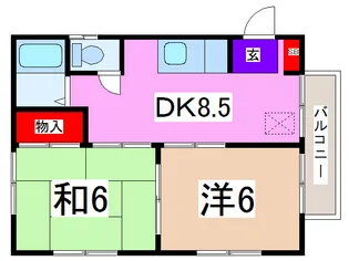 林グリーンハイツ【1階】の間取り