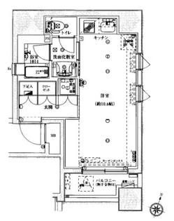 フォレシティ神田多町【2階】の間取り