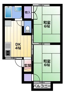 ラムール斉田【2階】の間取り