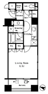 パークアクシス麻布仙台坂【3階】の間取り