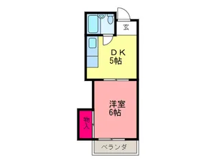 シャンクレール石橋【4階】の間取り