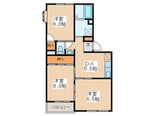 栄光マンション【3階】の間取り
