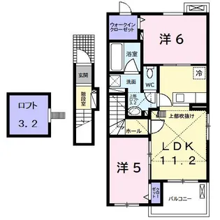 メゾン ド スリジェ II【2階】の間取り