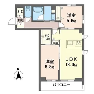 ザ・グランドオペラ並木【1階】の間取り