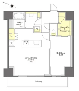 プライムメゾン白金台タワー【19階】の間取り