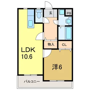 遠藤ハイツV【3階】の間取り