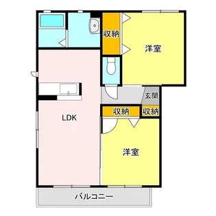 ヴィラーチェC【2階】の間取り
