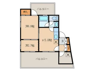 ボヌ-ル用賀【4階】の間取り