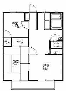 ハイツ・ラ・フォーレ【2階】の間取り