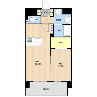 HARMONY FLATS 那覇松山【11階】の間取り