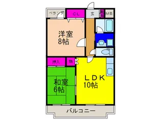 ハイツK・I【3階】の間取り