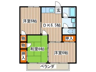 コーポ末広【2階】の間取り