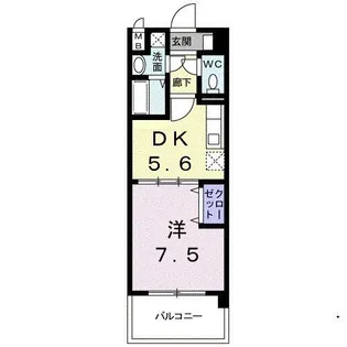 アンジュメゾン【4階】の間取り